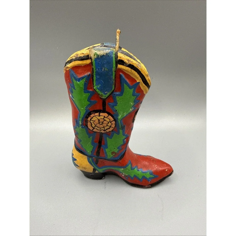 Lot-4 Western Decor Candle Boots Buckle Hat Hook